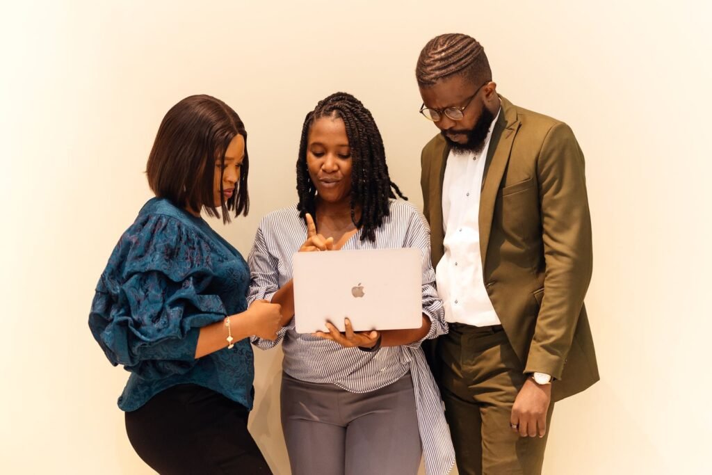 African business professionals in a collaborative meeting