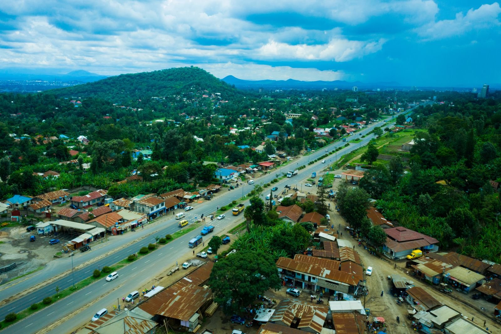 Aerial view of Arusha Tanzania relevant to local SEO content writing